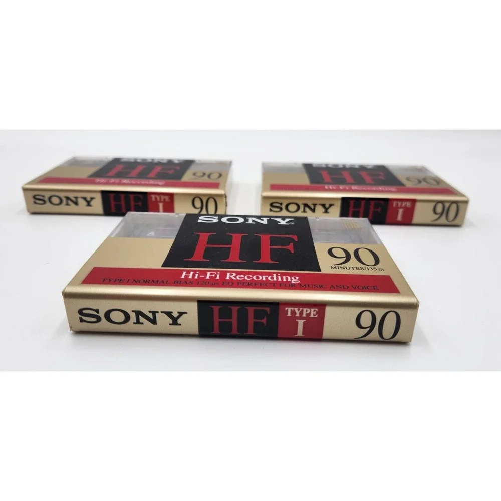 Sony Audio Cassettes - 90 min - Type 1‎ - HiFi Recording - 3 Pack